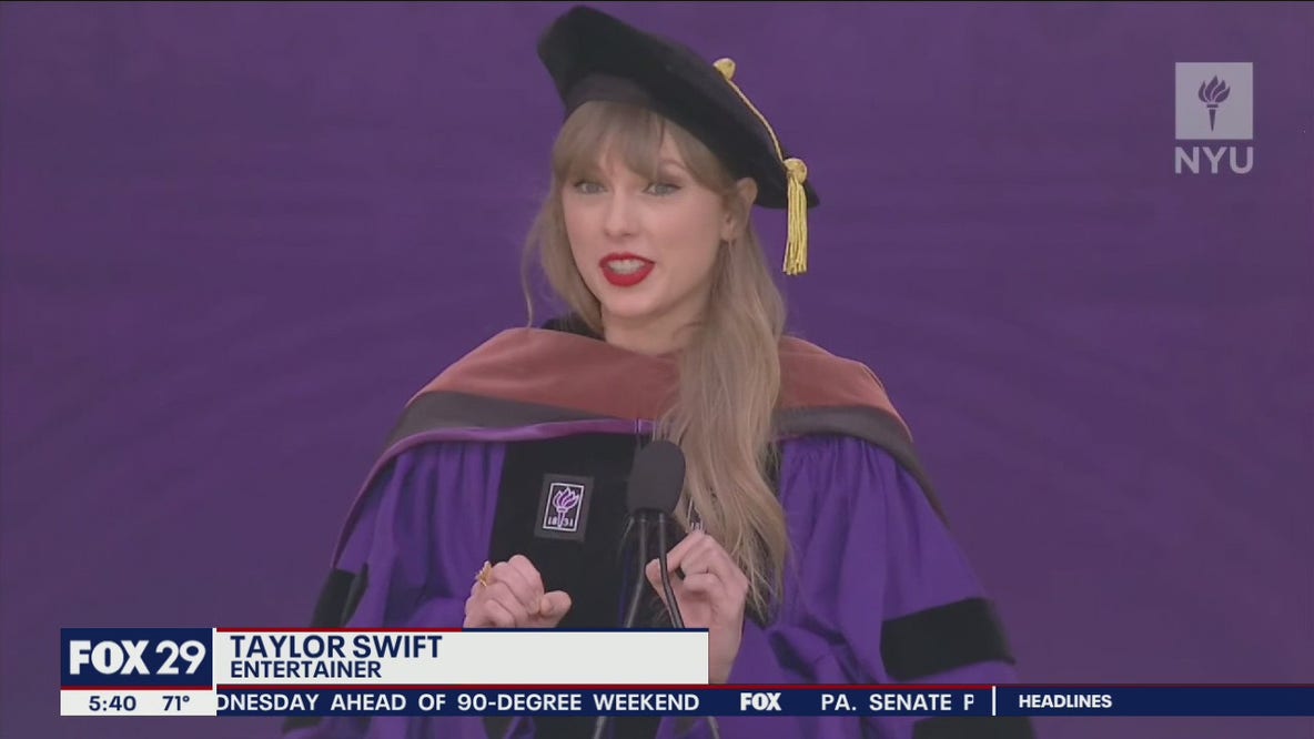 Taylor Swift delivers NYU commencement address